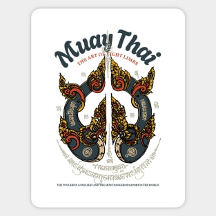 Muay Thai Tattoo Serpents The Art of Eight Limbs Sticker